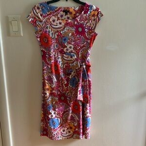 Talbots Petite Floral Paisley Dress Size P NEW PRICE!